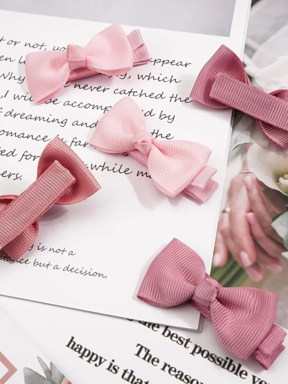 Baby Girls Fully Lined Hair Bows Hair Pins, 2' Hair Bows, 50 Pieces/25 Pairs - I